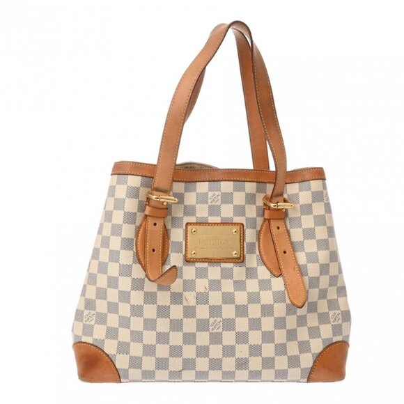 LOUIS VUITTON Damier Azur White/Blanc N51206 hand bag 800000131172000 - Picture 1 of 12